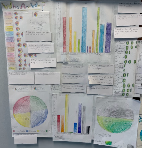 Who are we, fifth grades project on what makes up their class