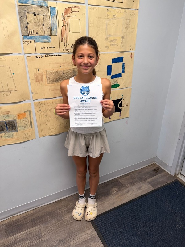 Child with award