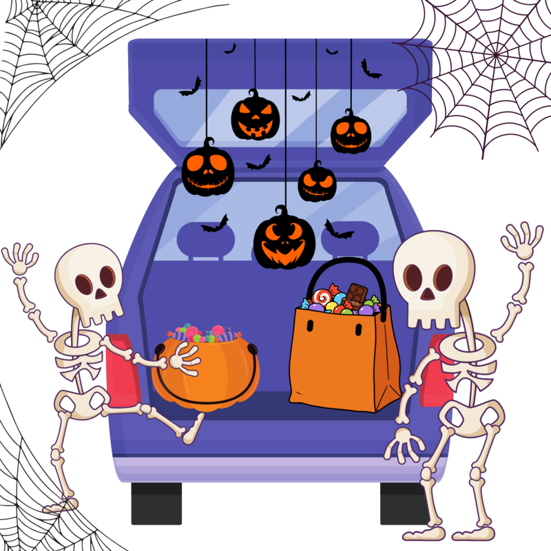 Trunk or treat skeltons