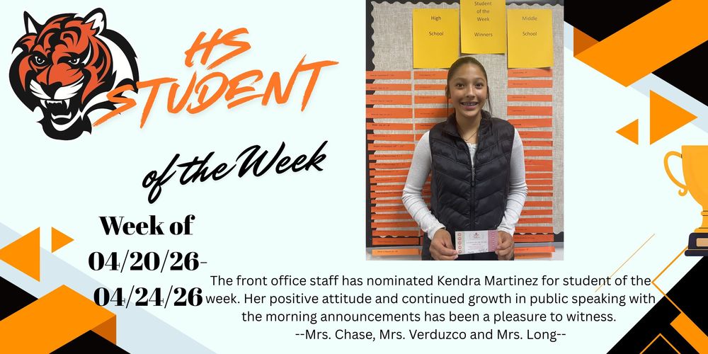 HS Student of the Week