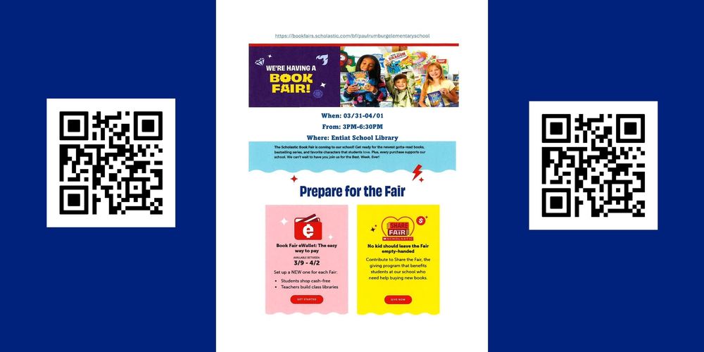 Book Fair March 31st-April 2nd