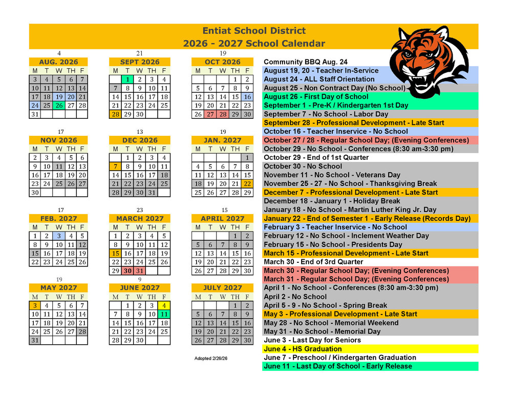26-27 School Calendar