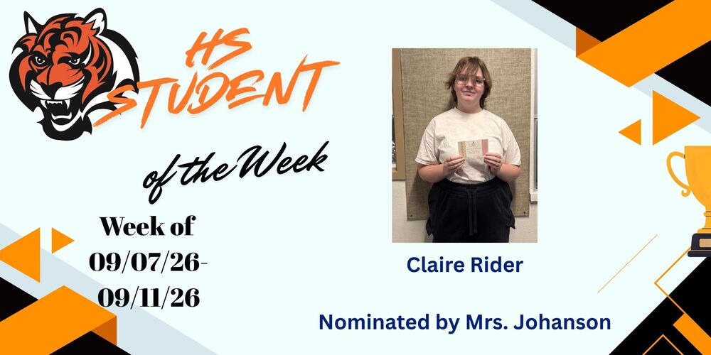 HS Student of the Week