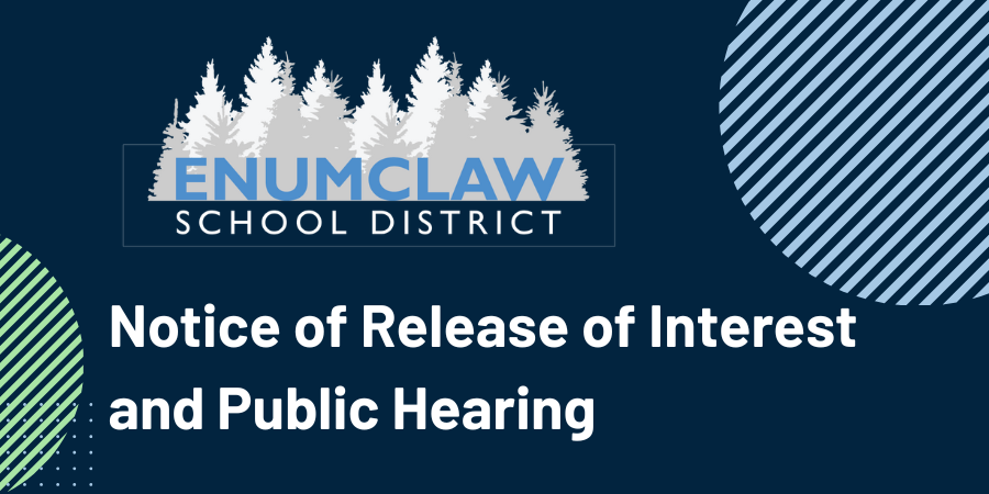 Notice of Release of Interest and Public Hearing with ESD logo