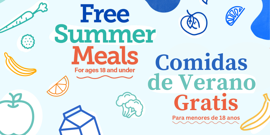 Free Summer Meals for ages 18 and Under Logo