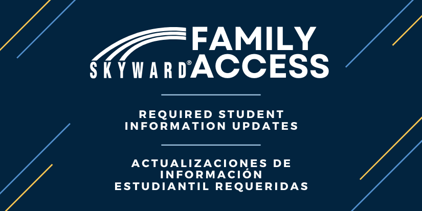 Skyward Family Access Required Student Information Updates