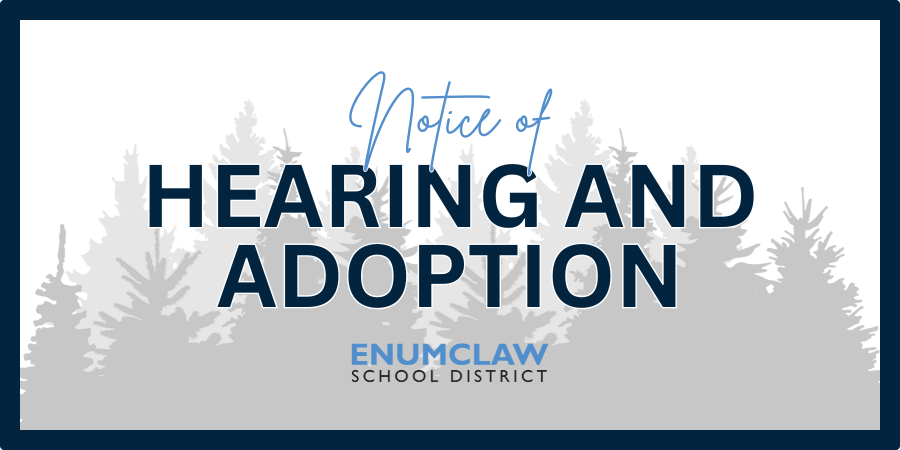 Notice of Hearing and Adoption