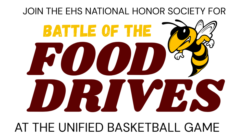 Join National Honor Society for a food drive at the unified basketball game on January 29th @6:00 PM Main Gym at Enumclaw High School