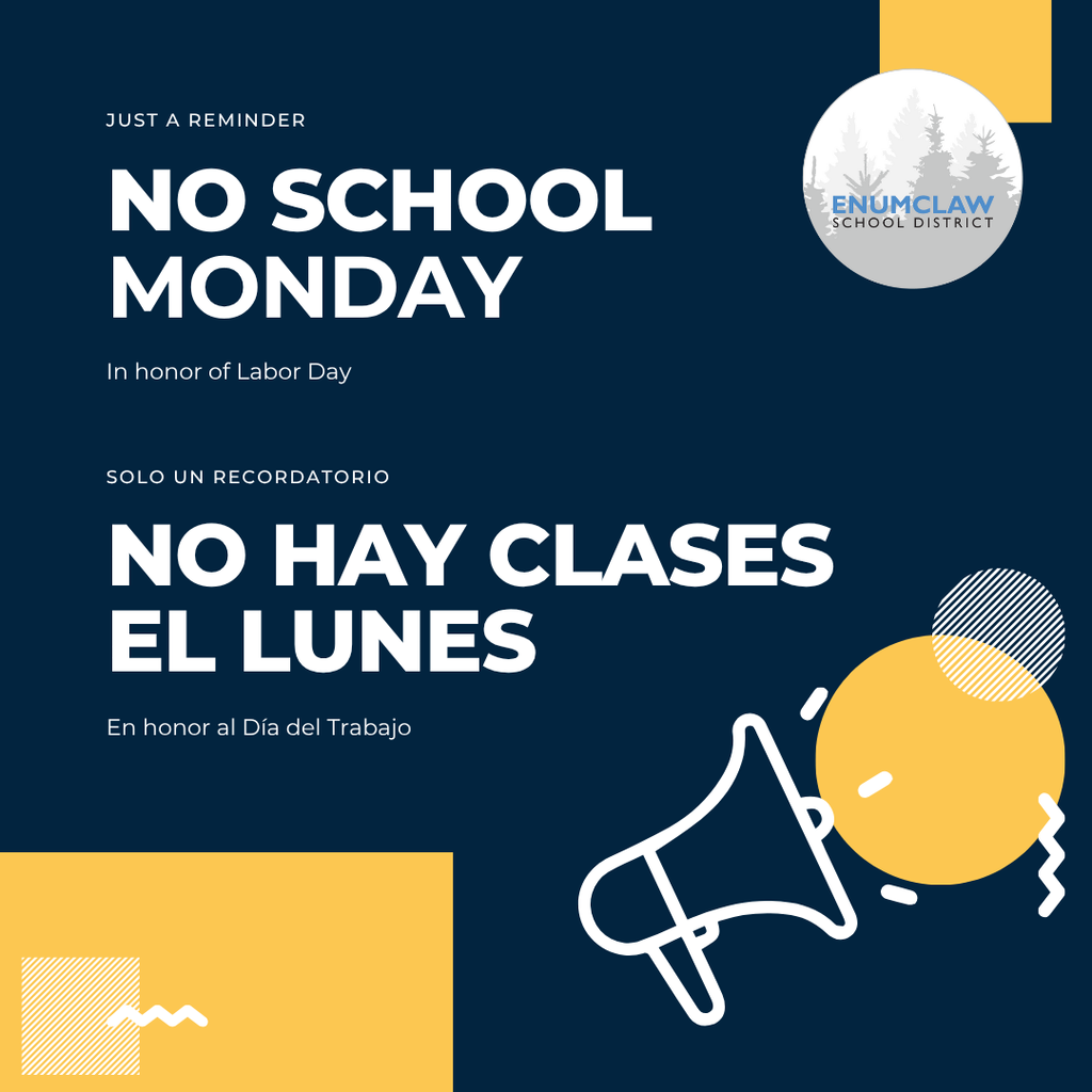 No School in Honor of Labor Day 