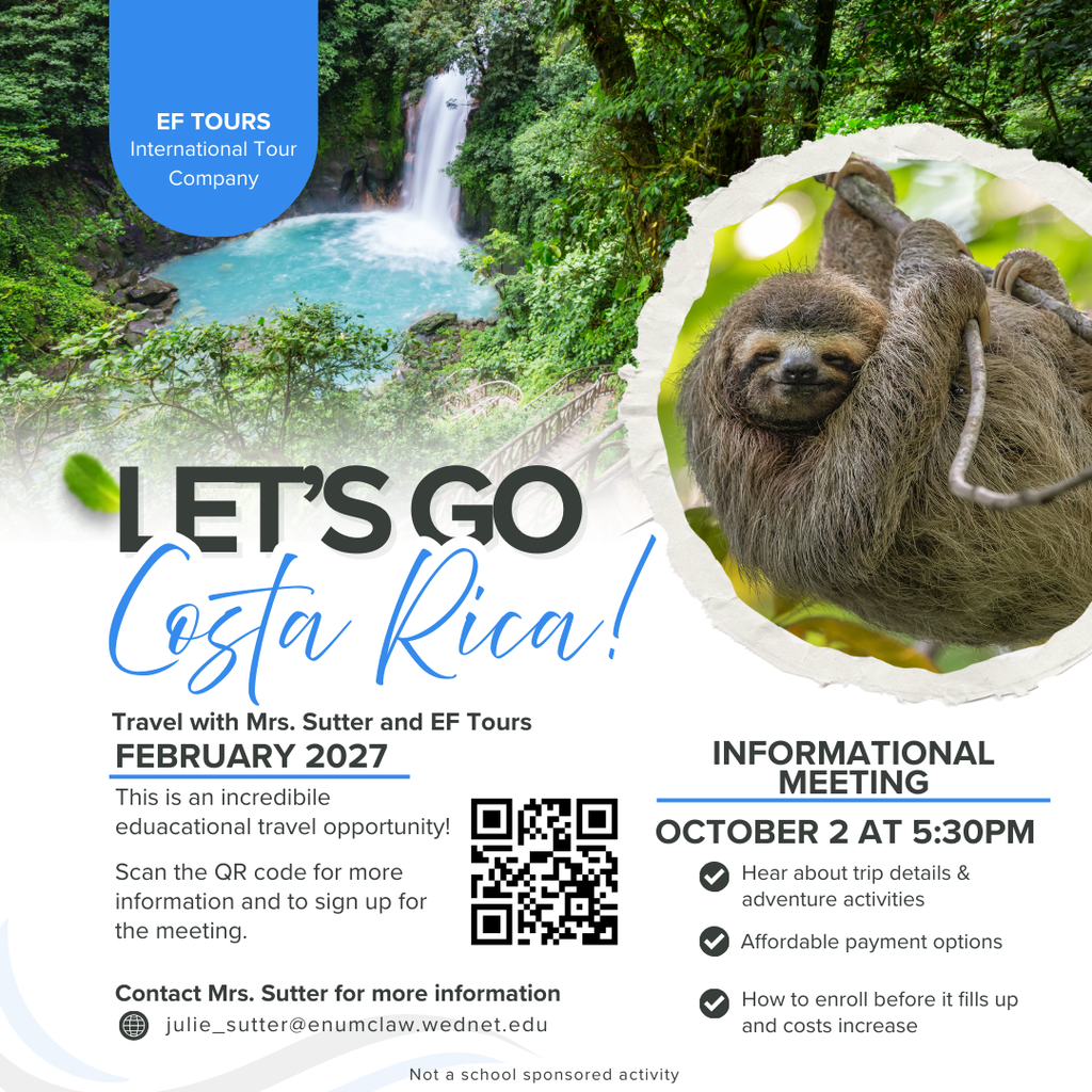 Costa Rica Trip Inform and QR Code