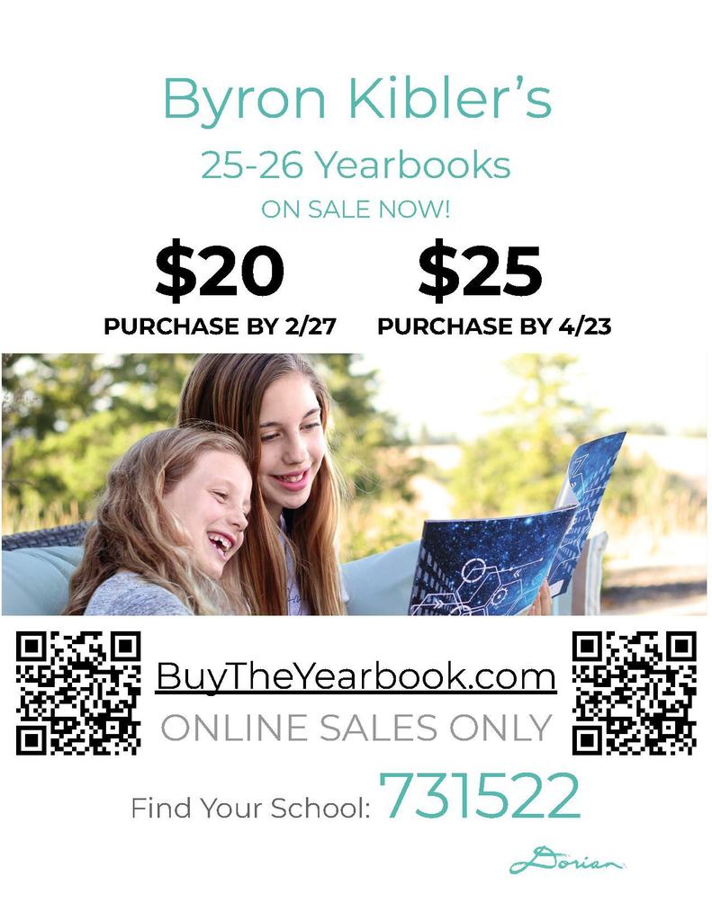 Kibler Yearbook Sales 2026