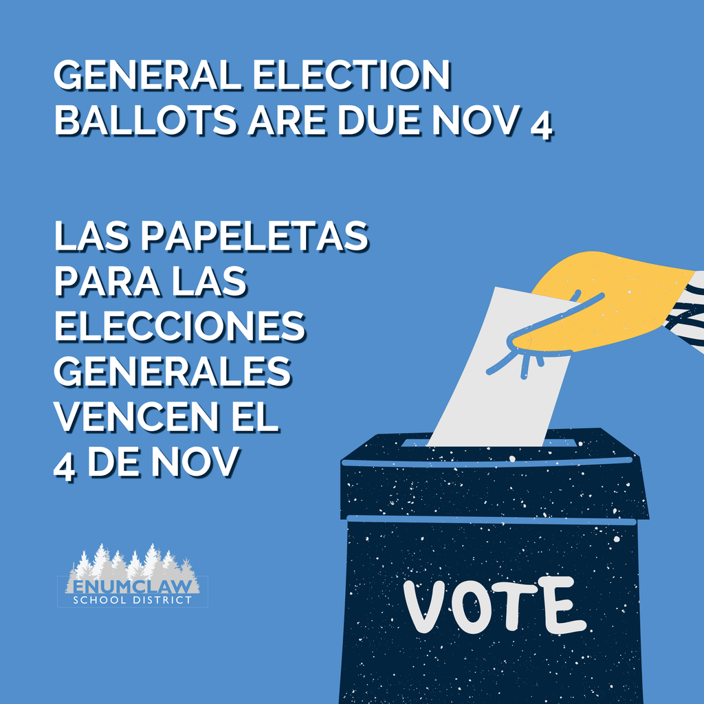 General election ballots are due November 4