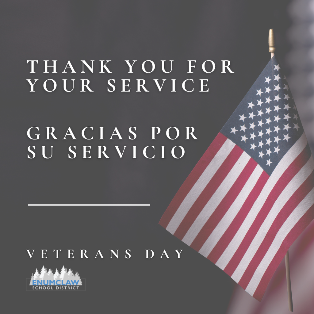 Thank you for your service. Veterans Day