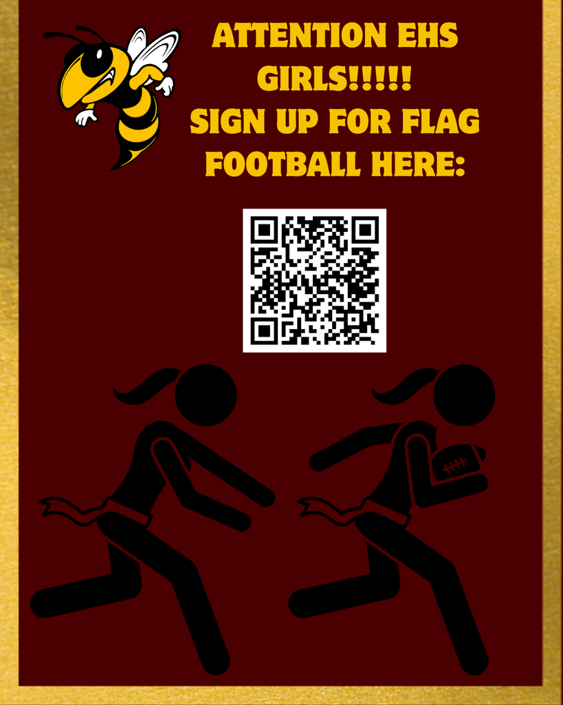 Girls Flag Football Picture and QR Code to Sign Up