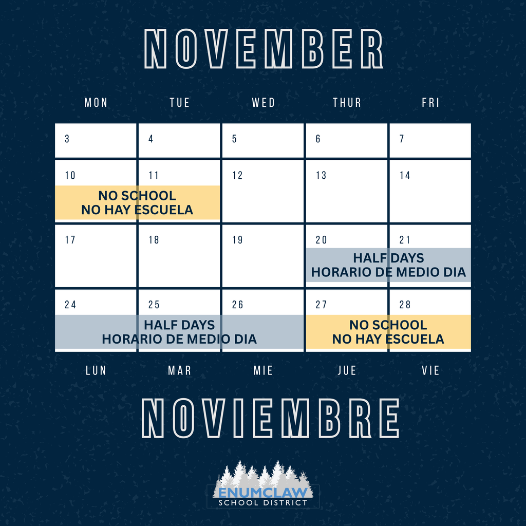 November School Calendar