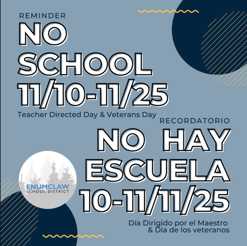 No School Nov 10th and 11th