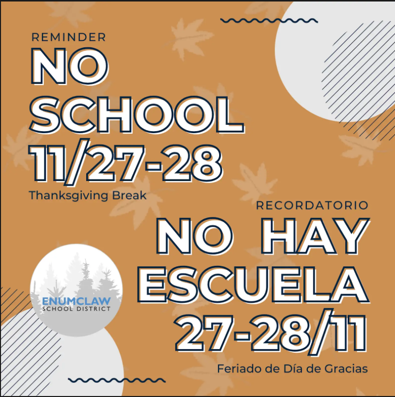 No School November 27-28