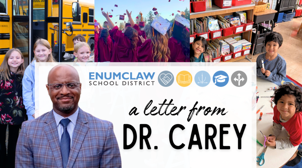 A Letter From Dr. Carey ESD Community Newsletter Header Image