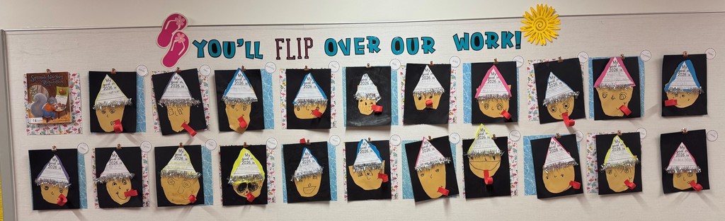 Mrs. Pfaff's kindergarten classes art project celebrating what new years means.  