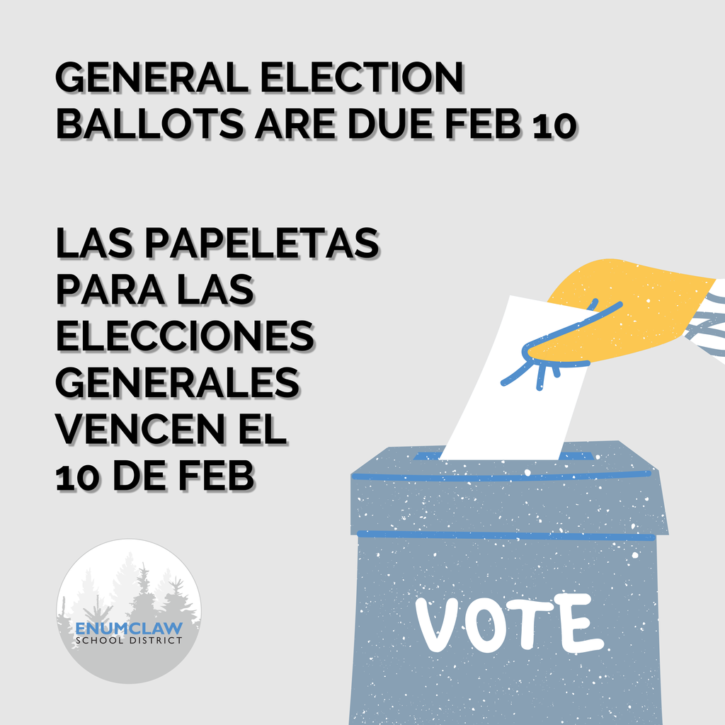 General election ballots are due February 10