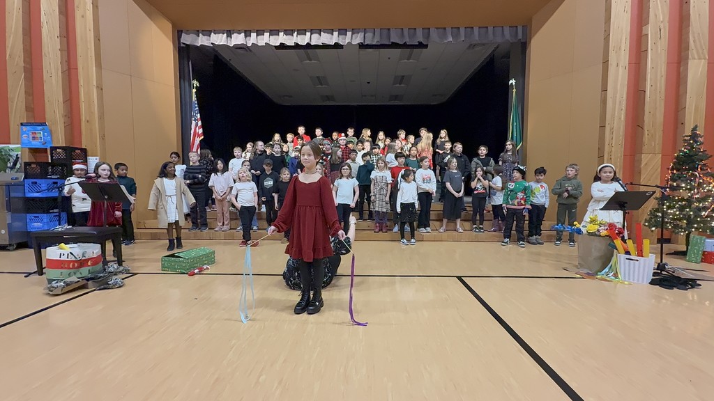 Students performing at the 3rd Grade Nutcracker Musical