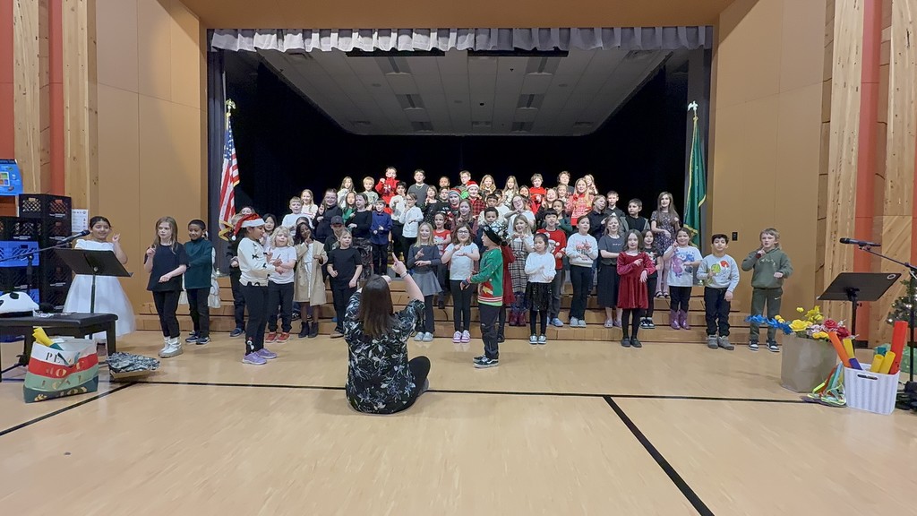 Students performing at the 3rd Grade Nutcracker Musical