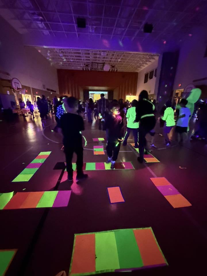 Fun at the Glow Dance.