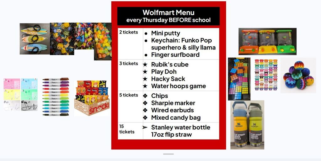 WolfMart Menu for Thursday