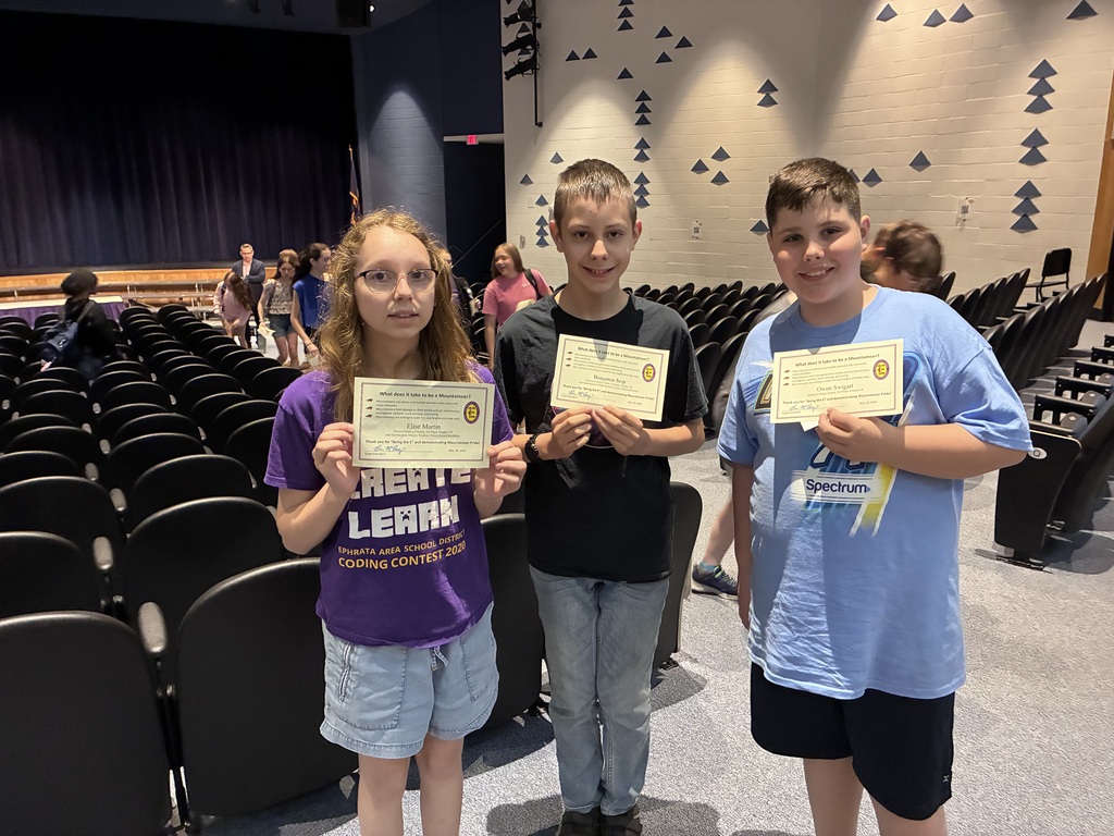 EIMS Mountaineer Recognition Award Recipients