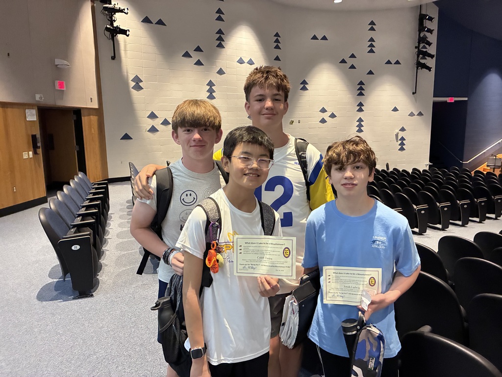 EIMS Mountaineer Recognition Award Recipients