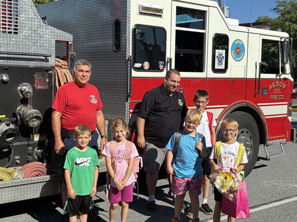 fire truck arrival to school
