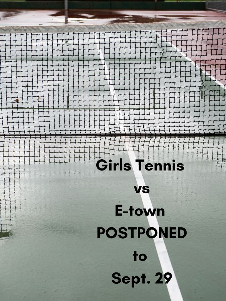 girls tennis postponed