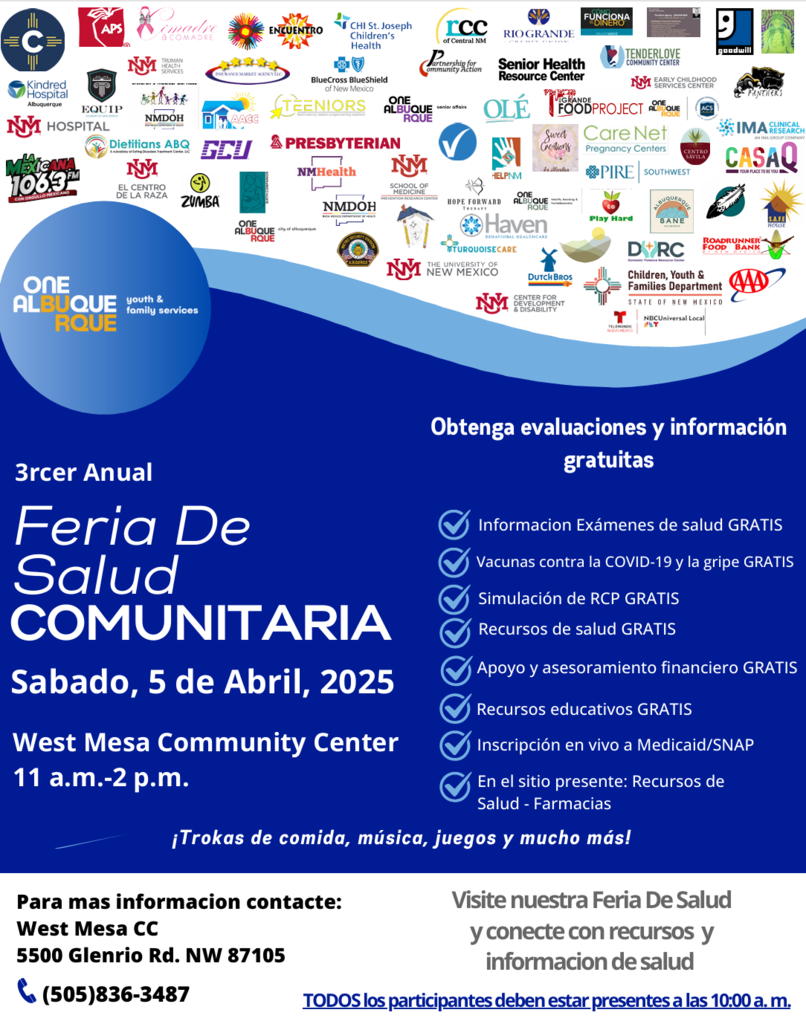 Equip will be at West Mesa Community Health Fair enrolling students!