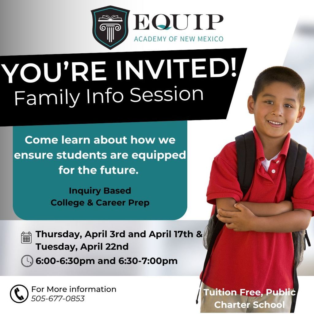April Family Information Sessions!