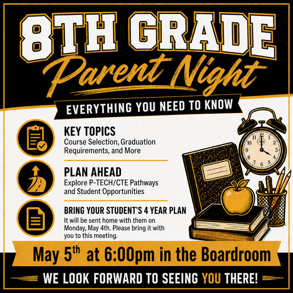 8th Grade Parent Meeting May 5th Reminder