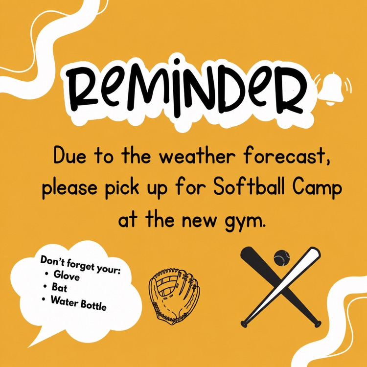 softball camp pick up 