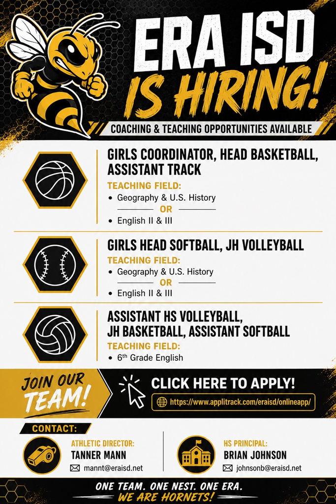 Coaching Job Openings