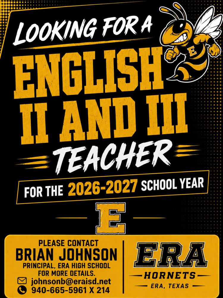 English Teacher Opening