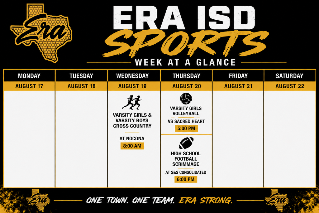 Sports schedule for the week