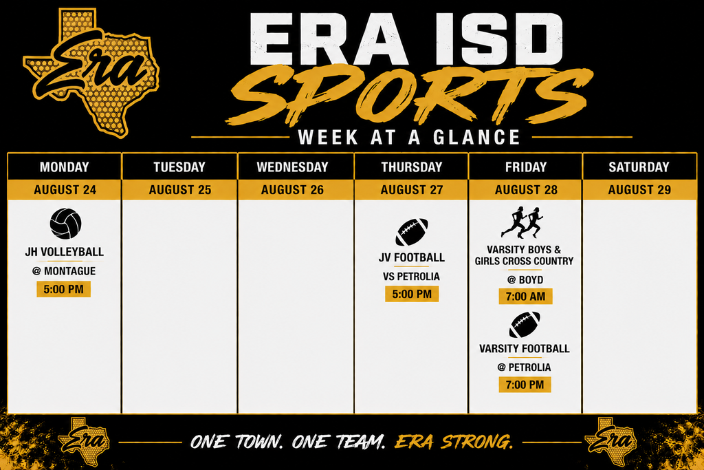 Weekly Sports Schedule