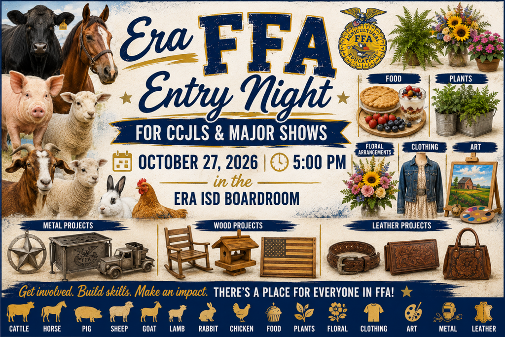 Era FFA Entry Night for all Major Stockshows, October 27th @5PM