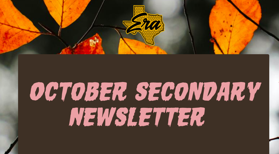 October Secondary Newsletter