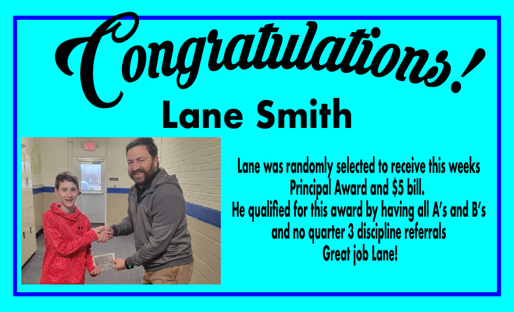 Lane Smith Principal's Award