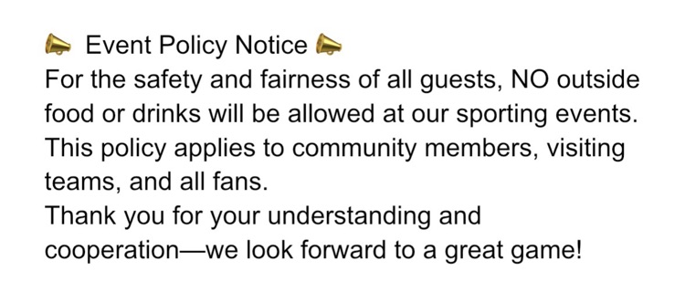 Event Policy Notice