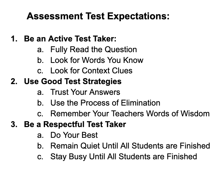 GMS State Assessment Info