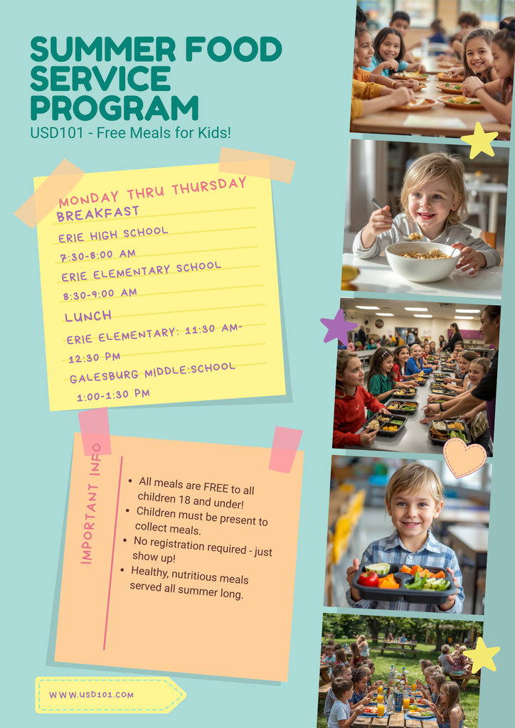 summer food service flyer