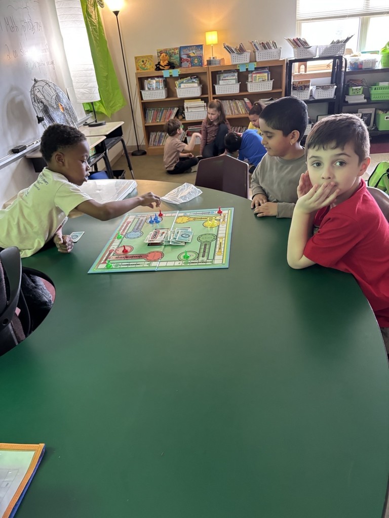 Students are playing a game together and practicing respectful play!