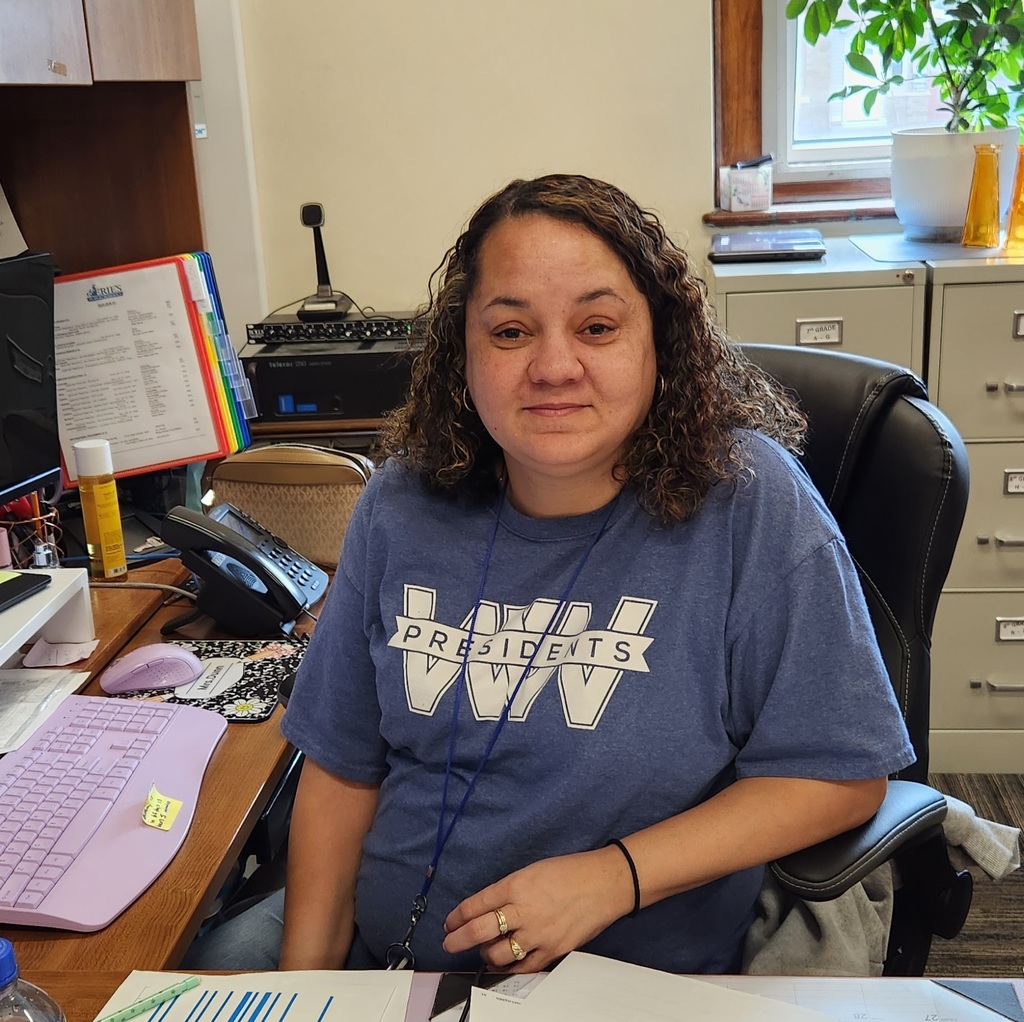 Ms. Dunn at her desk.