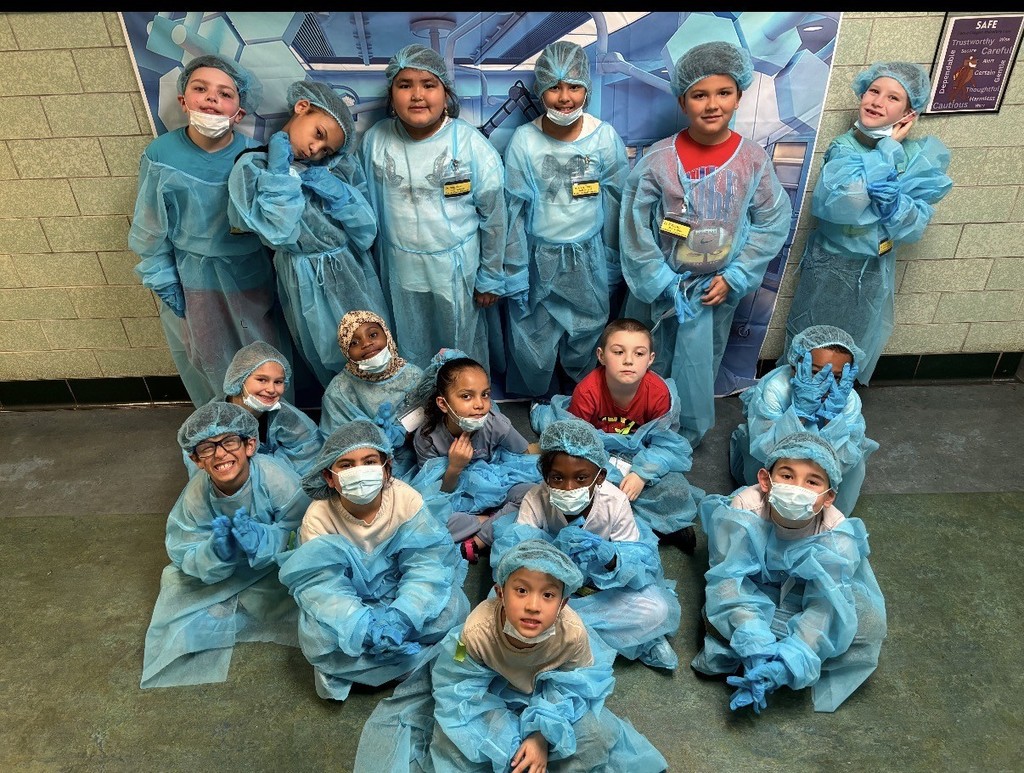 Second Graders Pretending to be Doctors in their Doctor Gear!