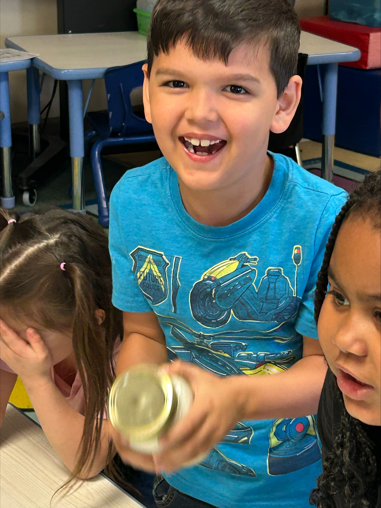 Student making butter.
